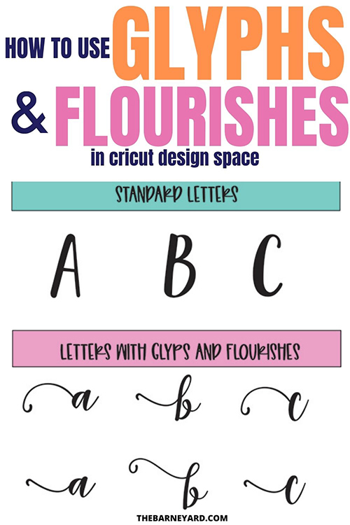 how to use samantha font glyphs