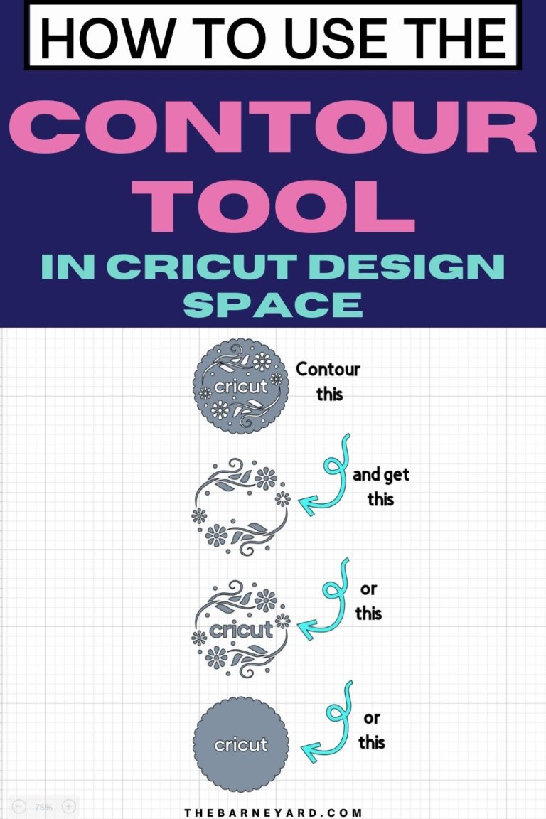 How to use Contour in Cricut Design Space - The Barne Yard